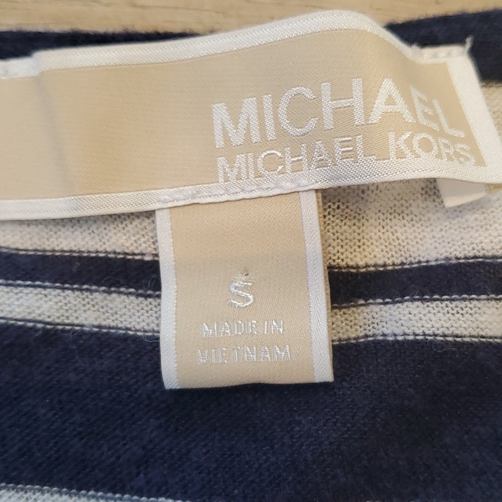Michael Kors Navy/white Stripe Sleeveless Tank Size S - Picture 3 of 6